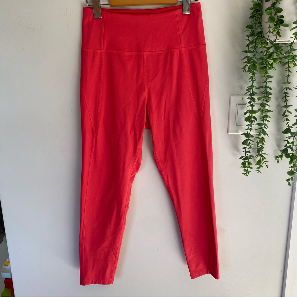 Girlfriend Collective High-Rise Compressive Leggings - Coral - Medium